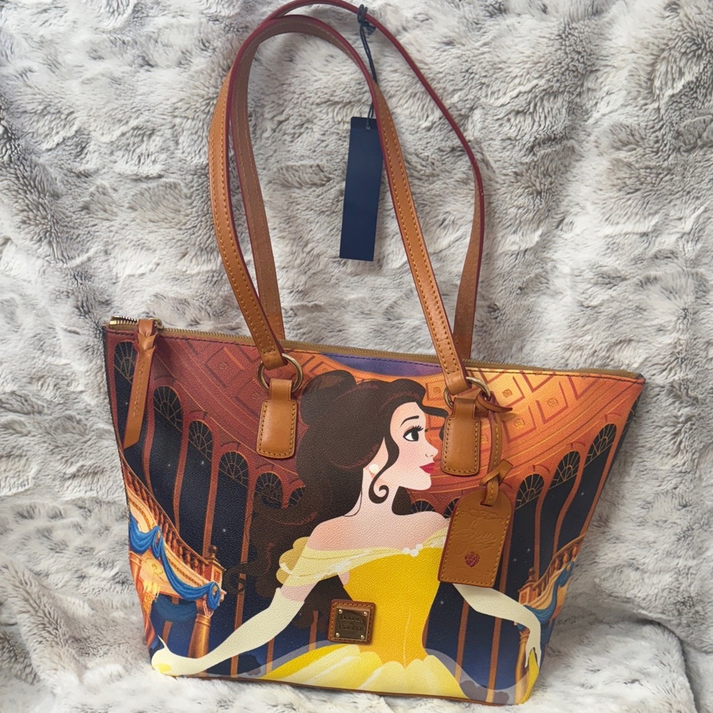 Disney Dooney & Bourke Dream Big Belle Graphic Tote